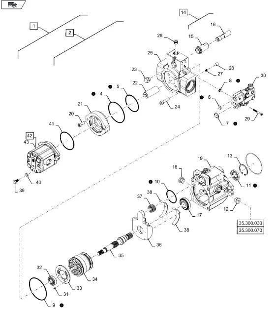 87543071 - насос гидравлический